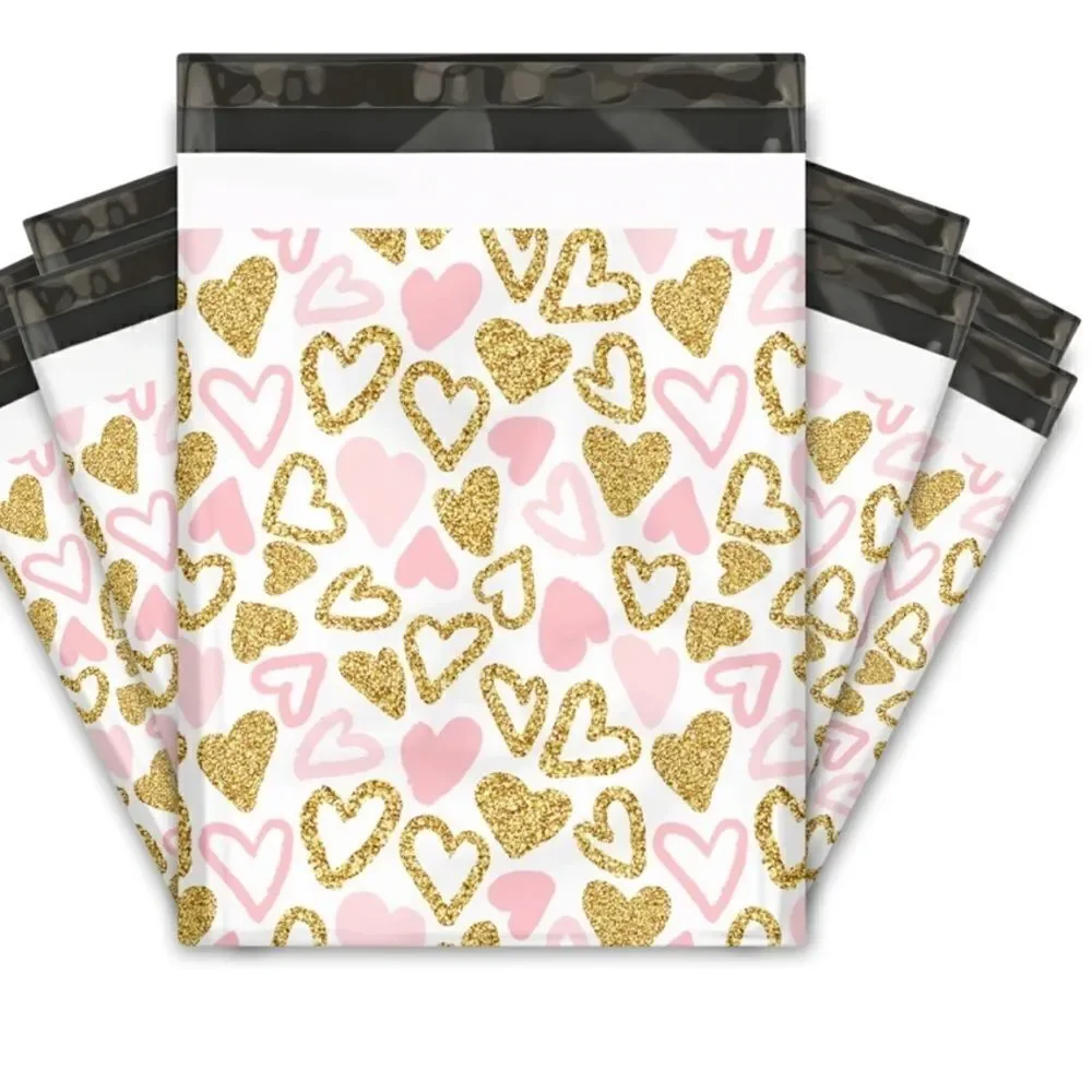 Poly Mailers Mix 6x9 10x13 14.5x19 30 pieces 30 stickers 1.5” size Insert cards